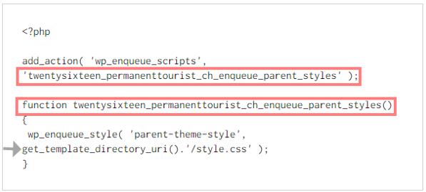 Code wp_enqueue